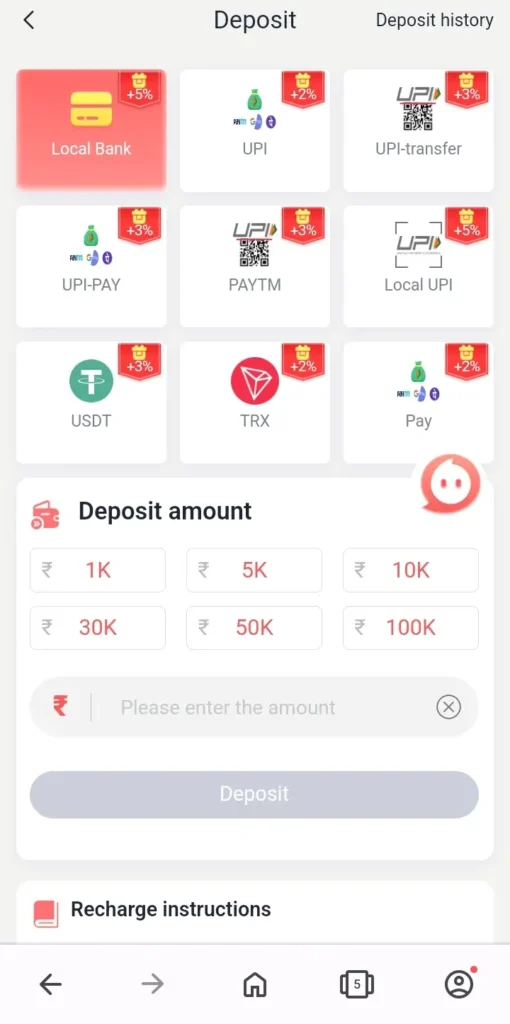 aviator-money-earning-app-91club-deposit